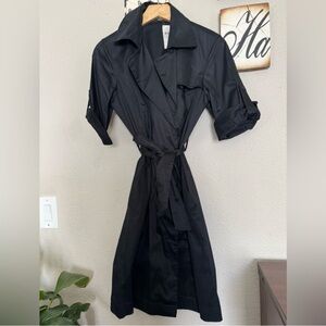 Elegant Black Trench Dress